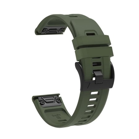 Garmin Fenix 7X klockarmband i silikon - Militärgrön