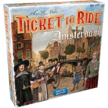 Days of Wonder Ticket to Ride Amsterdam Familjespel Brädspel Ålder 8+ För 2 till 4 Spelare Genomsnittlig Spellidstid 10-15 Minuter