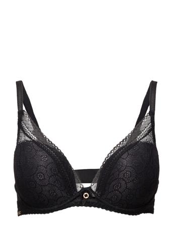 Festivité Plunge T-Shirt Bra Lingerie Bras & Tops Plunge Bras Svart CHANTELLE*Betinget Tilbud