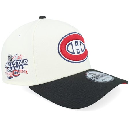 New Era - NHL White adjustable Czapka Z Daszkiem - Hatstore Exclusive x Montreal Canadiens All Star Game 9FORTY Chome/Black A-Frame Adjustable @ 
