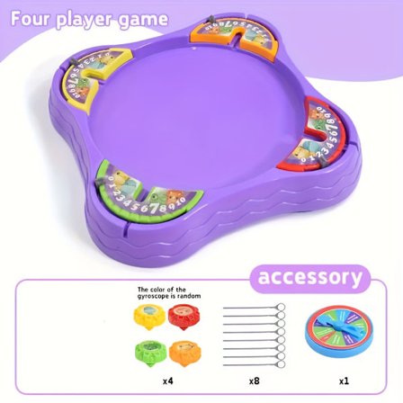 Episk kampsett med gyro for gutter! Tilfeldig farge - Plast snurrebass-utskytningsramper - Flerbruker høyhastighetsytelse til [DB]