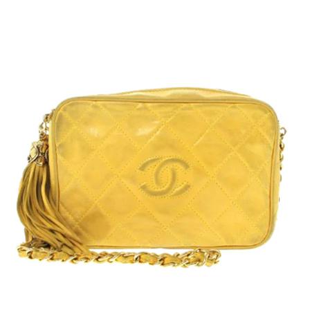 Chanel Vintage, Pre-owned Crossbody Bag Geel, Dames, Maat:ONE Size