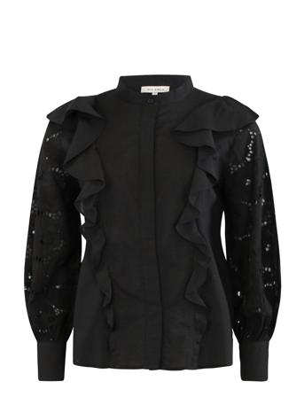 Zenia Bluse Langermet Svart Six Ames*Betinget Tilbud