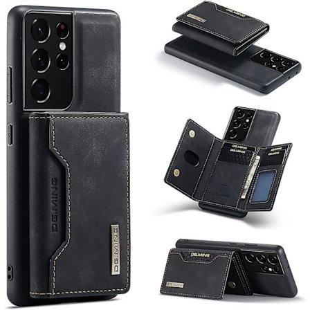 Magnetisk Aftagelig Læder Wallet Case Kompatibel Med Samsung Galaxy S23 Ultra, Med Kortholder