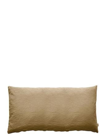 Cushion Cover Linen Basic Washed Home Textiles Cushions & Blankets Cushion Covers Beige Au Maison
