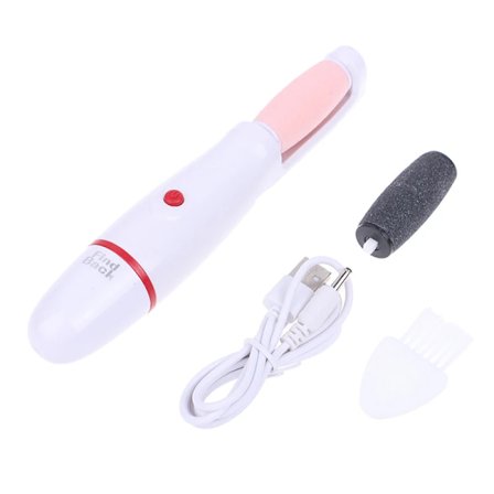 18cm Oppladbar Elektrisk Fot Hudfjerner Pedikyr Enhet Fotkvern Rengjøringsverktøy Fotfiler for Alvorlig Sprekket Hud