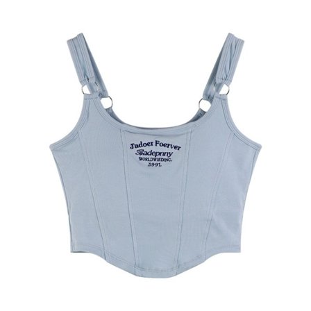 Korta linne Top Spänne Väst BLÅ