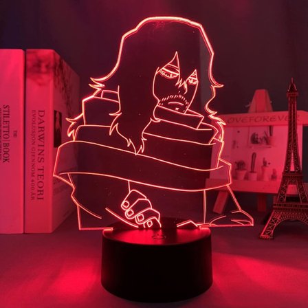 3D Natlys til Drenge Led Lys Anime Academia Shota Aizawa til Børneværelses Dekoration Børnegave Værelses Dekoration 3D Lampe Manga PXJD