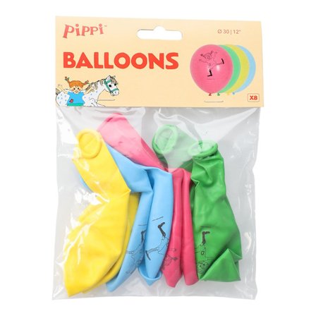 Pippi Ballonger 8-pack