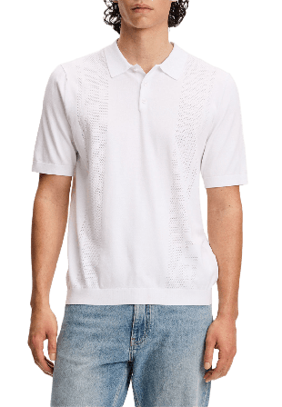 J.Lindeberg Reymond Seasonal Knit Polo Tröjor Herr Vit S