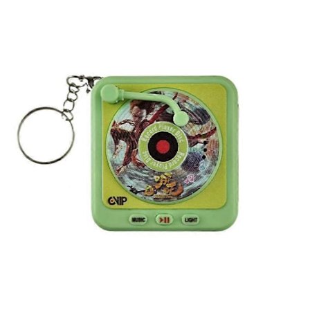 Kreativ Söt Klassisk Retro Nezha CD-spelare Högtalare Hänge Nyckelring Barn Ljus Musik Ljus Pussel Grammofon Hänge Leksak[HK]