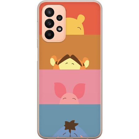Kompatibelt Mobildeksel til Samsung Galaxy A23 5G Minimal Winnie Venner Fargeblokk Kunstart