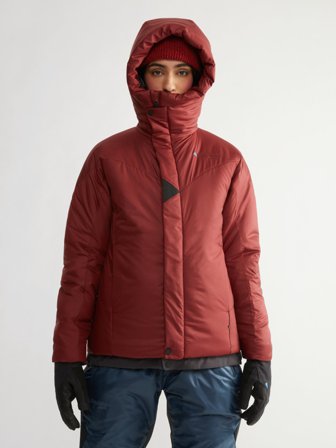 Klättermusen Lödyn Hood Jacket Women's's - Madder Red - Women's - L