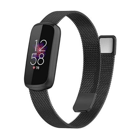 Vaihtohihna ruostumattomasta teräksestä magneettinen Milan Fashion ranneke Fitbit Luxelle