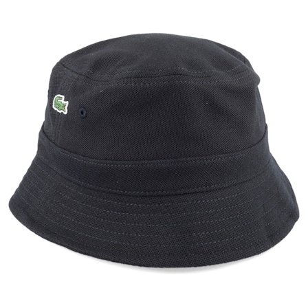 Lacoste - Small Logo Black Bucket Bucket Black Hat - @ Hatstore
