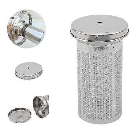 Holdbar Mesh-filter i sylinderform, teinfuser for hjemmet, praktisk tesil i rustfritt stål, kjøkkenutstyr