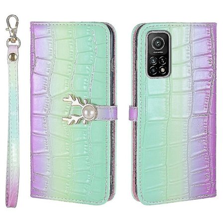 Etui for Xiaomi Mi 10t/ Mi 10t Pro med hjortmønster i skinn