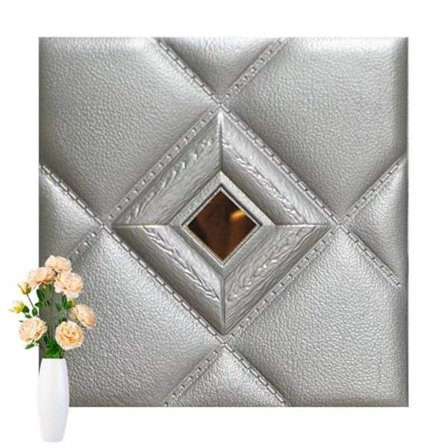 2 stk. selvklebende veggklistremerke 3D-tapet GRÅ DESIGN A