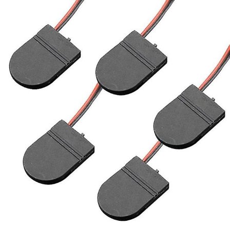 5 kpl Cr2032 nappiparistokotelo kolikkopariston järjestäjä virtakytkimellä