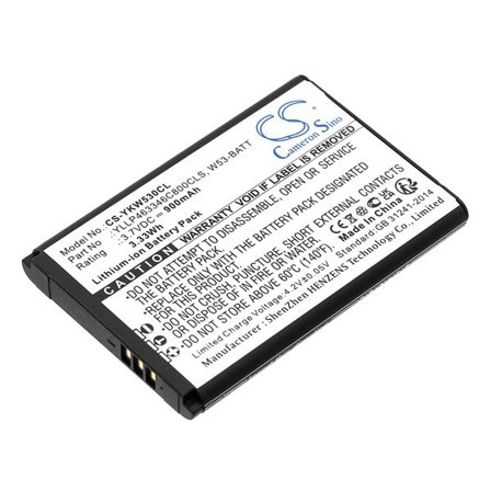 Batteri til trådløs telefon for Yealink W53, W53P, W53h osv.