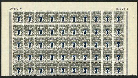 Danmark - 50-blok med AFA 157