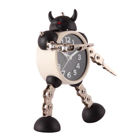 Vekkeklokke for barn, gutter, robotvekkerklokke, analoge vekkerklokker