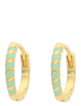 Sadie Accessories Jewellery Earrings Hoops Green Nuni Copenhagen