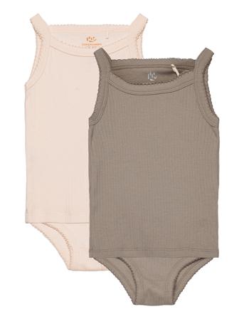 Rib Jersey 2Pack Straptop & Underpants Undertøysett Beige Copenhagen Colors