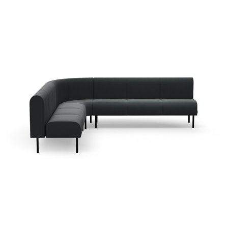 Sofa VARIETY, 90° Innenecke, Stoff Pod CS, anthrazit