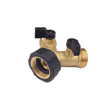 Dobbelt Vaskemaskine Hane, Messing Havehane Splitter, ZQKLA