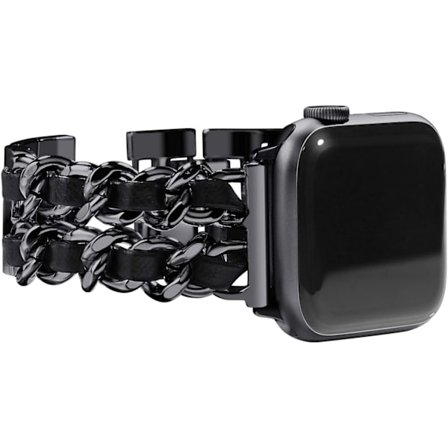 Metallrem för kvinnor, kompatibel med Apple Watch 38 mm 40 mm 41 mm, armband i rostfritt stål för iWatch Series 9/8/7/6/5/4/3/2/1/SE