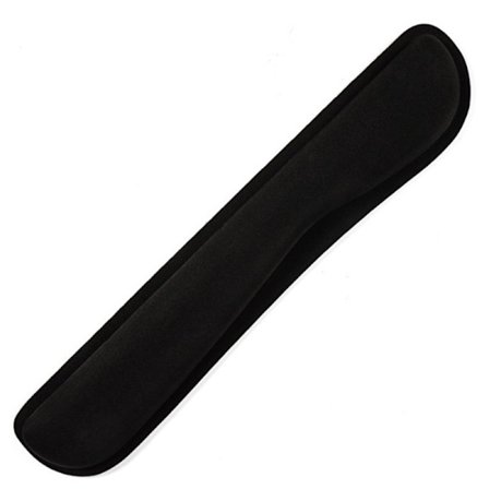Håndledsstøtte, Gel Gaming Keyboard Måtte, Ergonomisk memoryskum håndledsstøtte til gaming computerbrugere - Sort