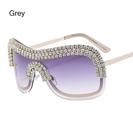 Y2k Solbriller Diamond Solbriller GRÅ GRÅ