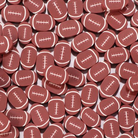 200 Stk Sports Fodbold Perler Polymer Clay Beads Rugby Fodbold