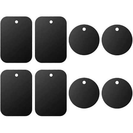 Universel plade 8-pak til magnetisk bilholder til telefon med lim (kompatibel med magnetisk holder)