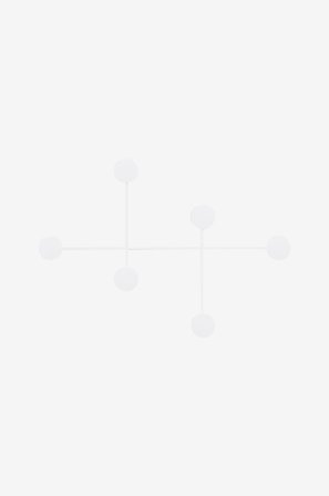 Hanah Home - Metallinen seinäkoukku - Emilia - Valkoinen - Piensäilytys - - Homeroom