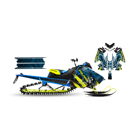 Dekalkit SweTown Organica Lime - Polaris Axys 800 Switchback XCR 2018-2020