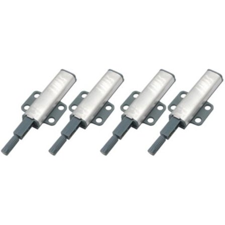 Trykk for å åpne 4 stk rustfritt stål plan bunn rebounder trykk åpen skap dør magnet lukking