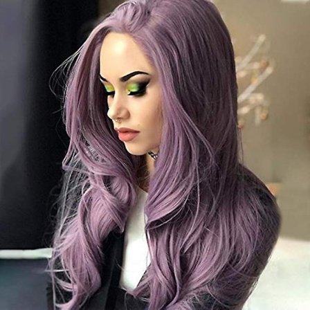 Kvinnor Långt lockigt vågigt hår Peruker Cosplay Party Hela peruker