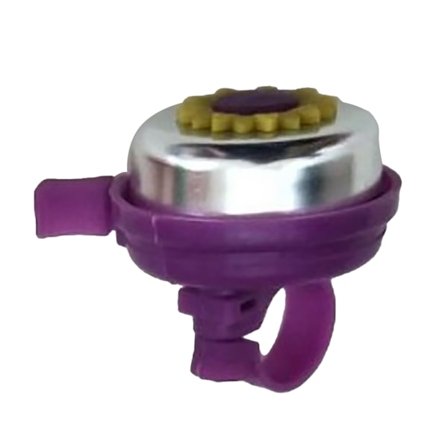 Sykkelbjelle med Blomst, Klar Lyd, Sammenleggbar Sykkelhorn, Lilla, Barnesykkelalarm