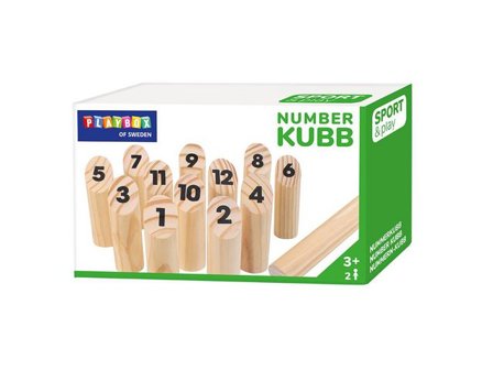 PLAYBOX Spel Nummerkubb - Lyreco - Skola och förskola - Lekmaterial - Sällskapsspel