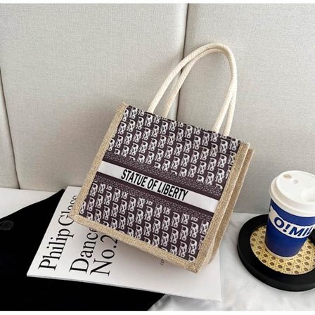 Tygväska i linne Mångsidig handväska A A