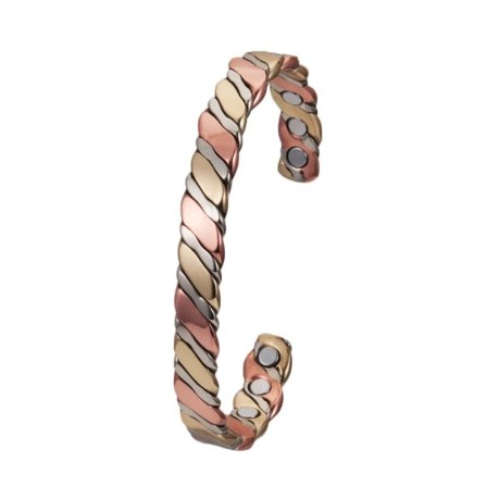 Armbånd til kvinder Kvinder Vin Twisted Kobberarmbånd Magnetisk COPPER
