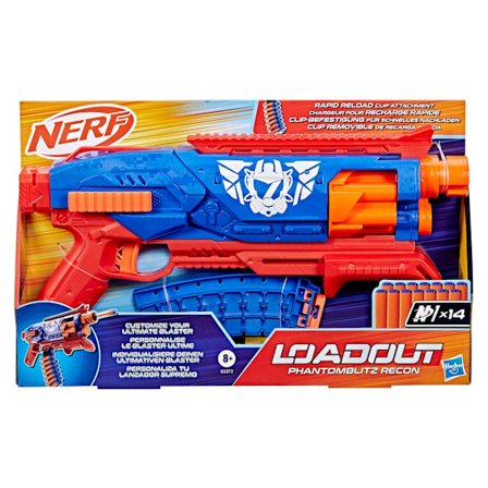 NERF-pistooli 14-nuolen säilytystilalla, Phantom Flash -ulkoasu