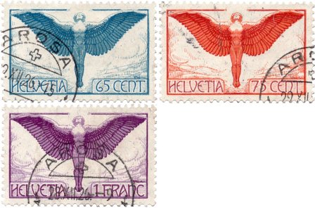 Schweiz 1924 - MICHEL 189x-191x - Stemplet