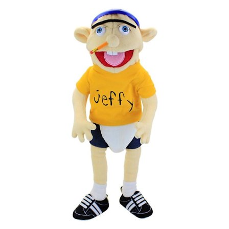 60cm Jeffy Hat Hand Puppet Jeffy Plush Doll Cosplay Toy Game Stuffed Doll Kids Xmas Gifts
