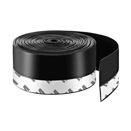 5m Dørvindue tætningsliste silikone lydisolering selvklæbende tape vand støvtæt lydisoleret antikollision(45mm)