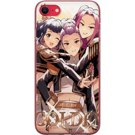 Kompatibelt Mobilskal till Apple Apple iPhone 7 K-Pop Demon Hunters guld svart anime trio kpop e-sport inspirerad design kraftfull stil