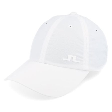 J.Lindeberg - Vit unconstructed Keps - Joar Cap White Dad Cap @ Hatstore