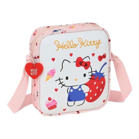 Axelväska Hello Kitty Happiness Girl Rosa Vit 4 L